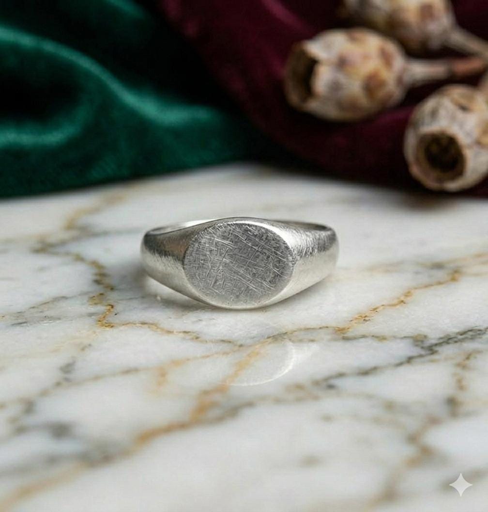 Bague un rond ou cercle en argent véritable - Bague Elise et moi