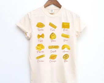 Comfort Colors® Pasta Shirt, Pasta List Shirt, Pasta Lover Gift, Spaghetti Shirt, Nonna Gifts, Italian Shirt, Funny Food Shirt, Food Humor
