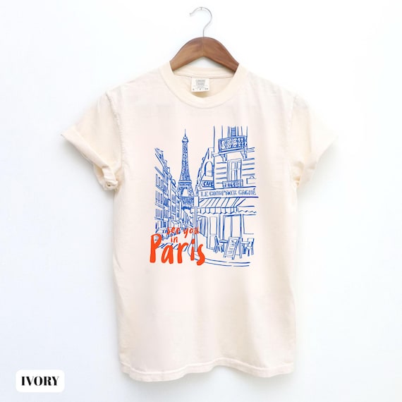 Comfort Colors® Paris Shirt, Eiffel Tower Shirt, La Pâtisserie T-Shirt, French Cafe Graphic Tee, Food Lover Gift, Foodie Shirt, Travel Shirt
