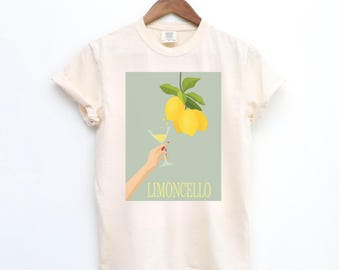 Camisa Limoncello Comfort Colors®, Camisa La Dolce Vita, Camisa Lemon, Camisa Coastal Grandmother, Camisa Amalfitana, Camisa Italia, Camisa de viaje a Italia