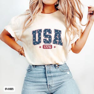 Comfort Colors© USA 1776 Shirt, America Shirt, Fourth of July Shirt, 4th of July Shirt,Patriotic Unisex Shirt, USA Est 1776 Shirt, Retro tee