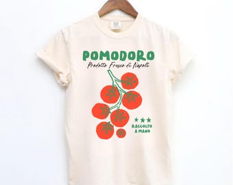Koszula Comfort Colors® Tomato, Koszula Fruit, Koszula Botanical, Koszula Cottagecore, Koszula Vegan, Koszula Garden, Koszula Vegetable, Koszula Italian