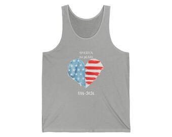 Tanktop met Amerikaanse vlag | Patriottische tank 1776-2026 VS