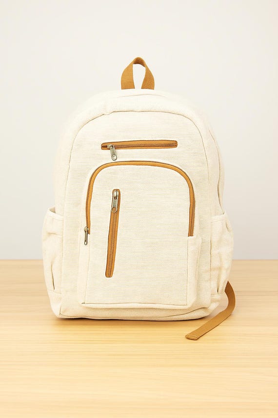 Handmade Cotton Canvas Backpack Eco-friendly Boho Bag