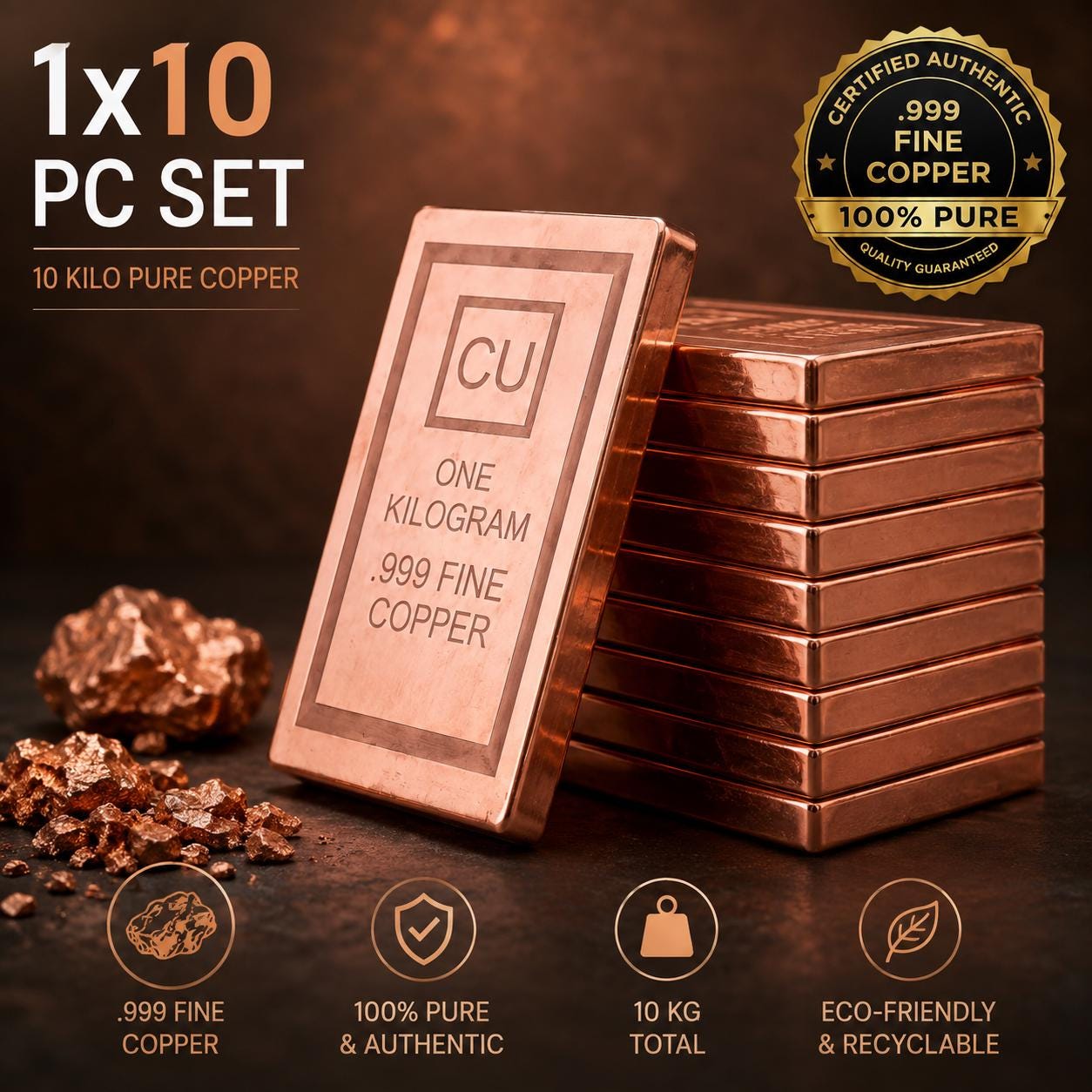 1 kg copper bars - Etsy 日本