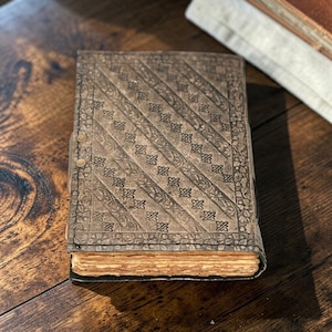 Back view double dragon leather journal plain leather rear side handmade finish