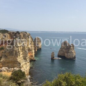 Algarve Portugal Küste – Hochauflösendes Digitalfoto für Druck – Sofortiger Download