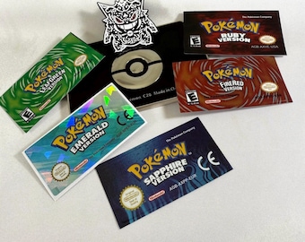ポケモン エメラルド バージョン GBA 状態良好 迅速な発送 - Etsy 日本