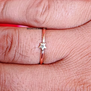 Mini Star Ring, 100% Copper Ring, Star Copper Ring, Handmade Copper Jewelry, Statement Ring, Copper Band Ring Christmas Ring, Fidget Ring