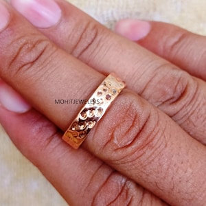 Handmade Pure Copper Ring: Unisex Meditation Band