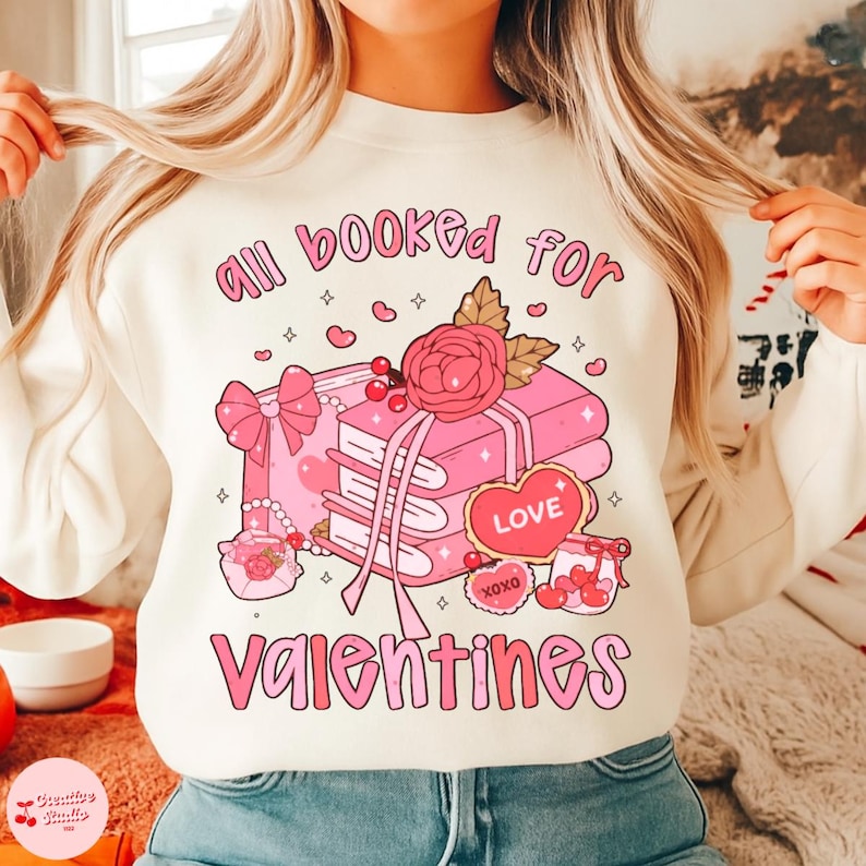 All Booked for Valentine's Day Bundle Png Book Lover Valentine Png ...