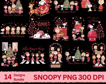 Valentijnsdag png Snoopy-bundel Cartoonhond png-sublimatieontwerpen, tekenfilmhond png kinderen valentijn schattig valentijn png valentijn digitaal