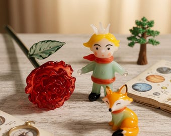 Hand Blown Little Glass Prince,  Handcrafted Glass Art, Unique Gift for Book Lovers, Sensitive Gift, Handmade Glass Art, Christmas Gift