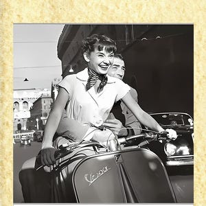 American Cinema Art 77 Audrey Hepburn, Papiarte Poster Wanddrucke, Vintage auf Pergamentpapier Dekor, Home