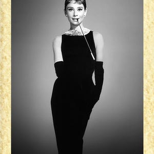 Cinema Americano Art 14 Audrey Hepburn (Colazione da Tiffany) Papiarte Poster Stampe da Parete, Vintage su Carta Pergamenata Arredamento