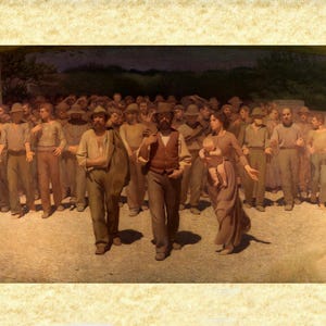 Arte Classica Art 06, Giuseppe Pellizza da Volpedo (Il quarto stato), Papiarte Poster Stampe da Parete, Vintage su Carta Pergamenata