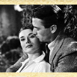 Cinema Americano Art 13 Audrey Hepburn (Vacanze romane) Papiarte Poster Stampe da Parete, Vintage su Carta Pergamenata Arredamento, Casa