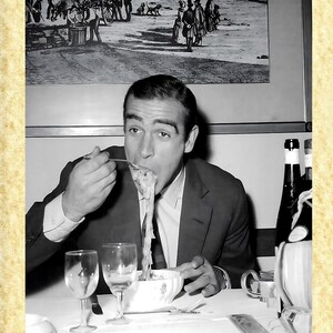 Cinema Mangiaspaghetti Art 16 Sean Connery,  Papiarte Poster Stampe da Parete, Vintage su Carta Pergamenata, Arredamento, Casa