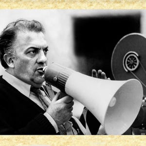 Cinema Italiano art 26 Federico Fellini (La dolce vita) Papiarte Poster Stampe da Parete, Vintage su Carta Pergamenata, Arredamento, Casa