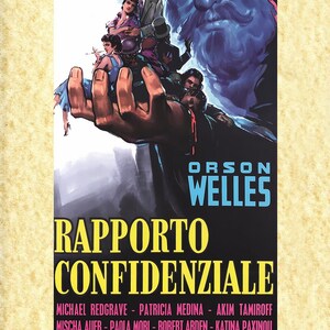 Kino-Kunst-Poster 01 Orson Welles, Papiarte Poster Wanddrucke, Vintage auf Pergamentpapier Dekor, Home