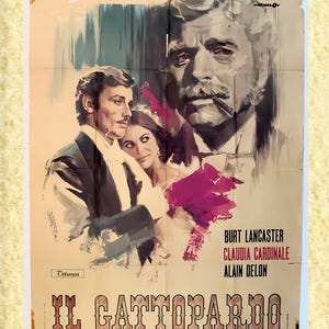 Poster Cinema Art 09 Der Leopard, Papiarte Poster Wanddrucke, Vintage auf Pergamentpapier Dekor