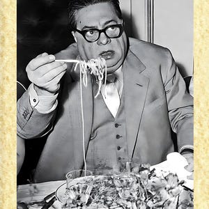 Cinema Mangiaspaghetti Art 06 Aldo Fabrizi, Papiarte Poster Stampe da Parete, Vintage su Carta Pergamenata, Arredamento, Casa