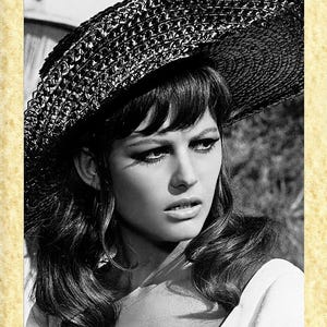 Cinema Italiano Art 11 Claudia Cardinale Papiarte Poster Stampe da Parete, Vintage su Carta Pergamenata, Arredamento, Casa