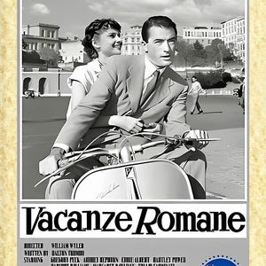 Arte cinematográfico estadounidense 76 Audrey Hepburn, impresiones de pared de póster de Papiarte, decoración vintage en papel pergamino, hogar