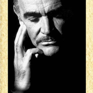 Arte cinematográfico estadounidense 57 Sean Connery, impresiones de pared de póster de Papiarte, decoración vintage en papel pergamino, hogar