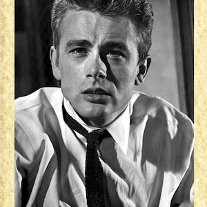 Cinema Americano Art 28 James Dean (Il gigante), Papiarte Poster Stampe da Parete, Vintage su Carta Pergamenata Arredamento, Casa