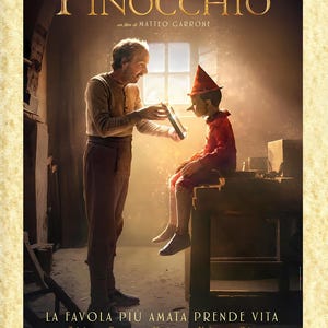 Poster Cinema Art 15 Roberto Benigni (Pinocchio), Papiarte Poster Dekor Drucke, Vintage auf Pergamentpapier