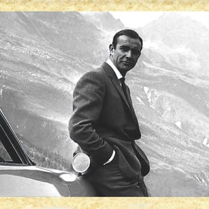 Arte cinematográfico estadounidense 81 Sean Connery, impresiones de pared de pósteres de Papiarte, decoración vintage en papel pergamino, hogar