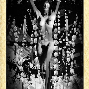 Fotokunst 20 Kronleuchter, Papiarte Poster Wanddrucke, Vintage auf Pergamentpapier Dekor, Home
