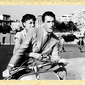 Arte cinematográfico estadounidense 73 Audrey Hepburn, impresiones de pared de póster de Papiarte, decoración vintage en papel pergamino, hogar