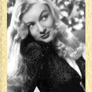 Arte cinematográfico estadounidense 68 Veronica Lake, impresiones de pared de pósteres de Papiarte, decoración vintage en papel pergamino, hogar