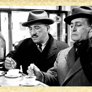 Cinema Italiano art 44 Toto' e Peppino (La banda degli onesti) Papiarte Poster Stampe da Parete, Vintage su Carta Pergamenata, Arredamento