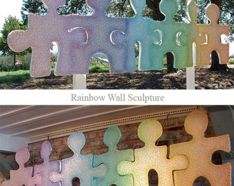 Interior Rainbow Wall Sculpture
