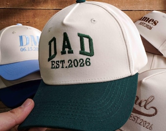Custom Embroidered Dad Cap – Personalized Est. Year Baseball Hat