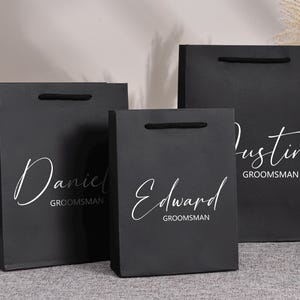 Personalized Best Groomsmen Gift Bag, Best Man proposal Luxury gift bag, Gifts for Ushers, Best Man Proposal Graduation gift, Wedding Favors
