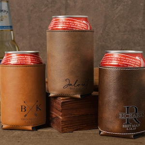 Personalisierter Groomsmen-Getränkehalter, Groomsmen-Dosenkühlergeschenk, Bierhülse, Junggesellinnenabschiedsgeschenke, Sommerparty-Dosenhalter