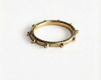 Sterling Silver Spiky Ring | Gothic Punk Armor Statement Jewelry