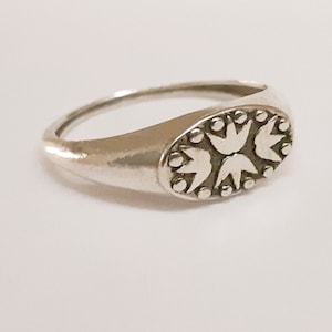 Silver Signet Pinky Ring, Made to order.