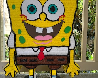 SpongeBob SquarePants Piñata – Colorful Handmade Party Decoration