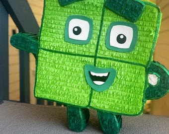 Piñata de bloques numéricoss