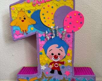 Piñata de  el payasito Plim Plim perfecta para tu cumpleaños