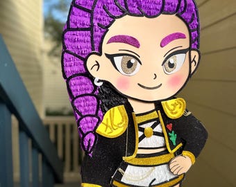 Handmade K-Pop Piñata, Demon Hunter Party Decor