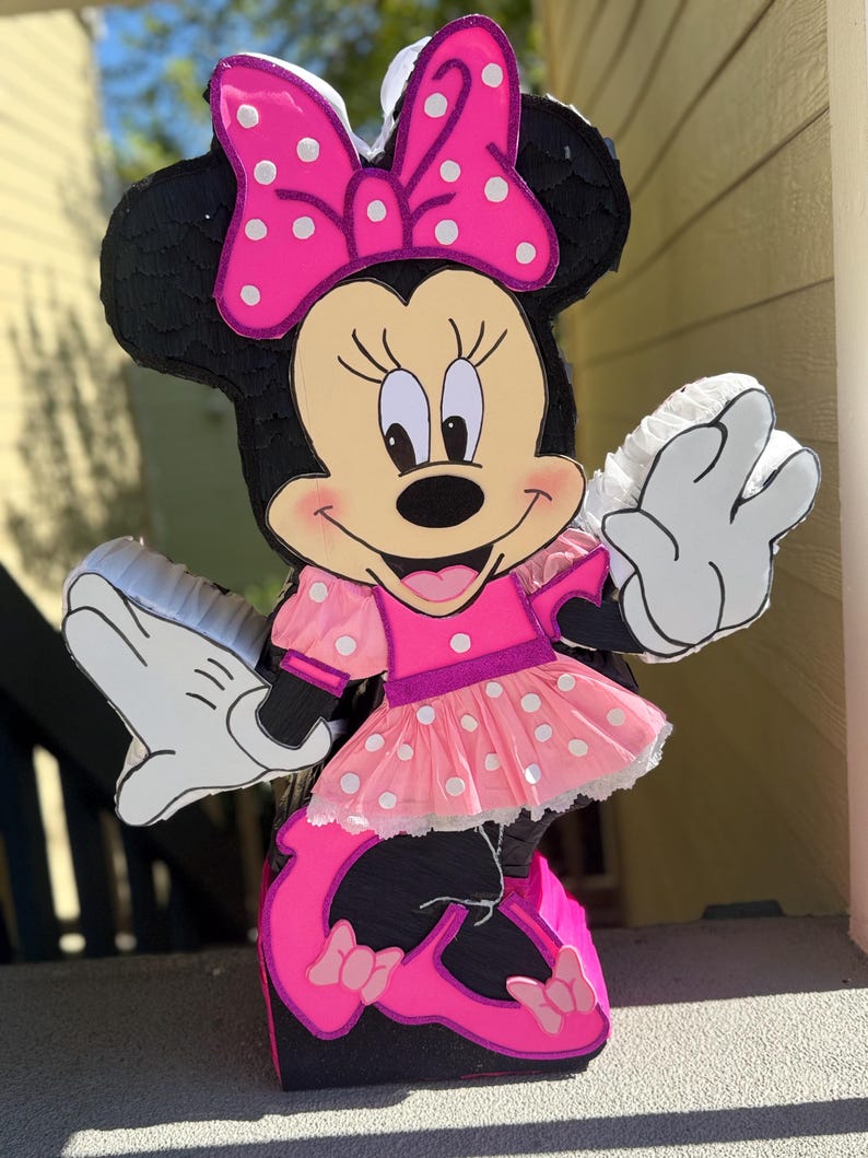 Piñata De Minnie Mouse - Etsy