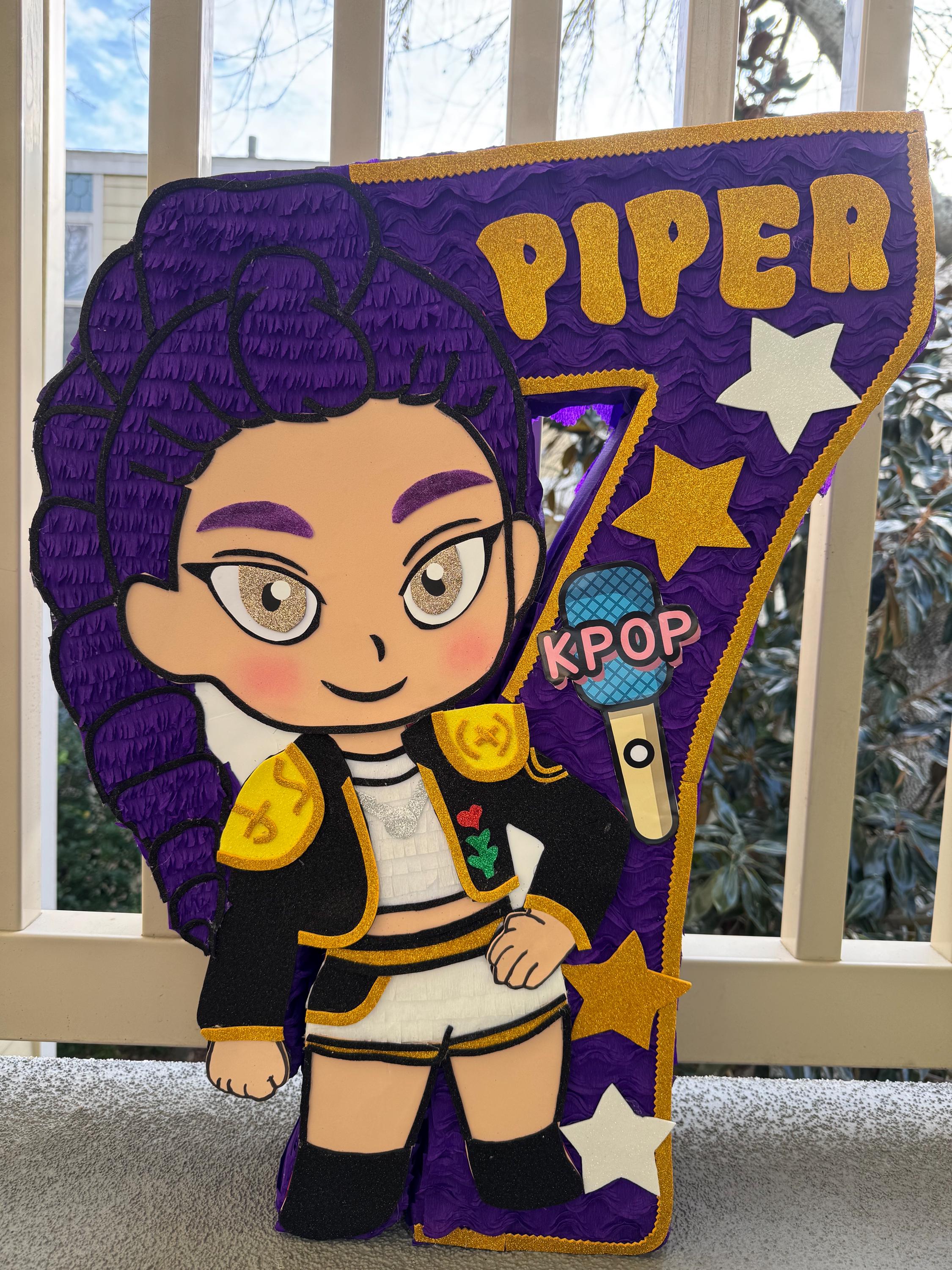 Handmade K-pop Birthday Piñata, Personalized Party Decor - Etsy