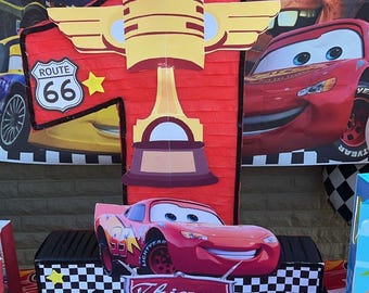 Piñata de cars perfecta para tu cumpleaños, rayo Mcqueenn