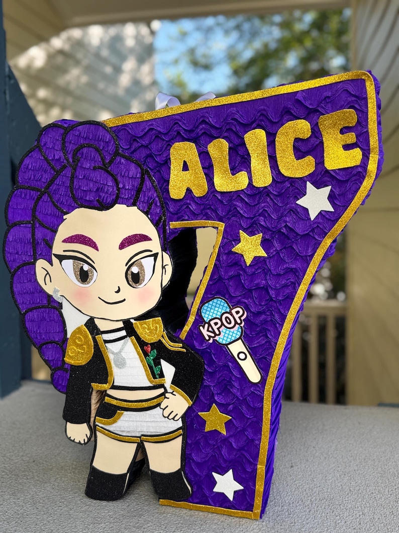 Handmade K-pop Birthday Piñata, Personalized Party Decor - Etsy
